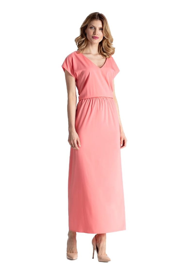 Rochie midi dama Kadydwyr M668 coral