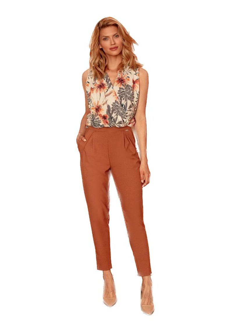 Pantaloni eleganti de dama - Gwymones - maro