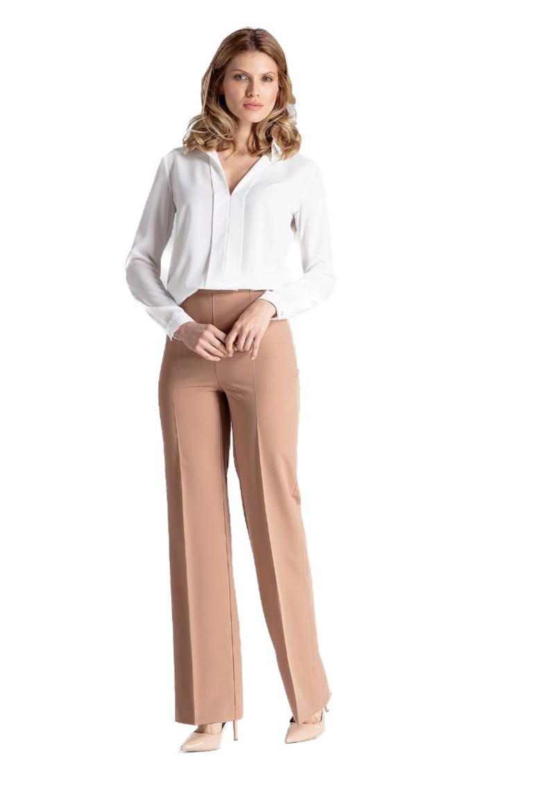 Pantaloni eleganti de dama - Clane - maro