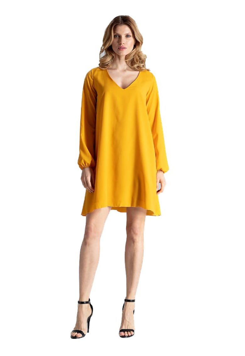 Rochie de seara dama Dinarent M566 galbena