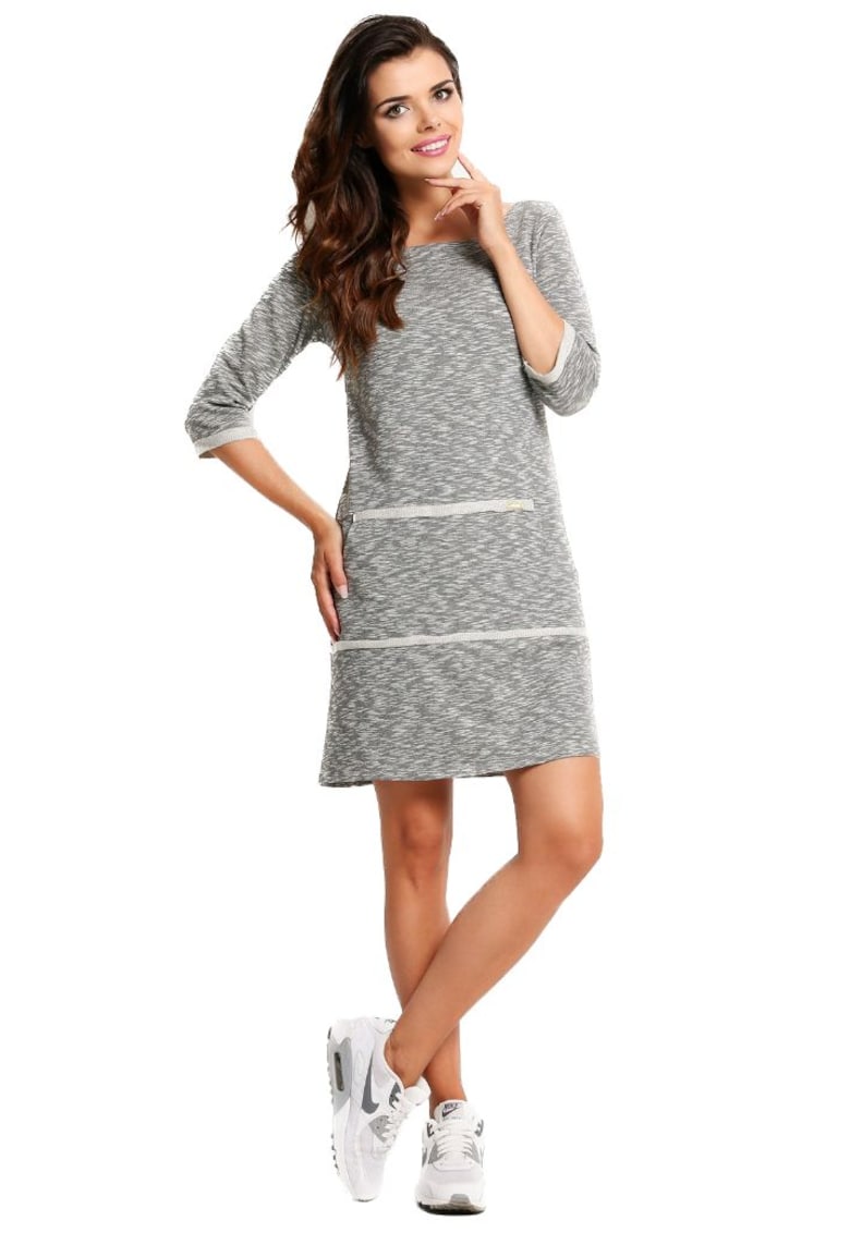 Rochie mini dama Esyramur A116 gri - Gri