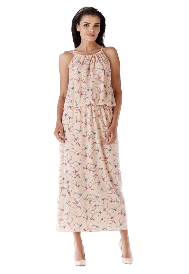 Rochie maxi dama Ananet A184 roz - Roz