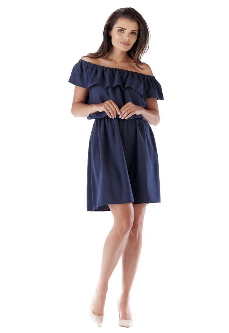 Rochie mini dama Laugyr A185 albastru inchis - Albastru inchis