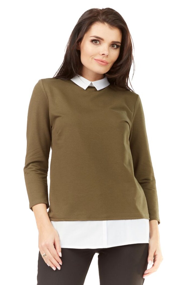 Bluză de damă Ygraine A208 kaki - Verde masliniu