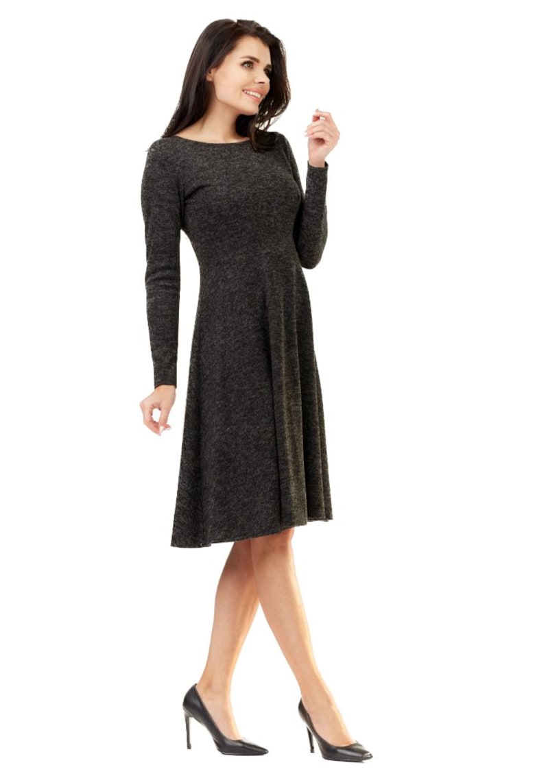 Rochie mini dama Eirad A210 grafit - Gri