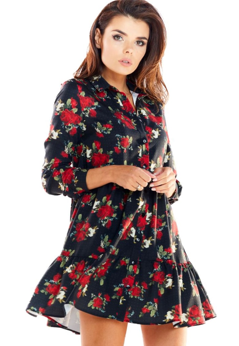 Rochie mini dama Lisarre A326 neagra - Negru