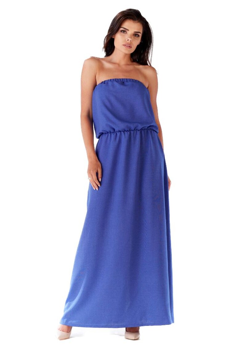 Rochie maxi dama - Infinite You - Elizabeth - cer albastru