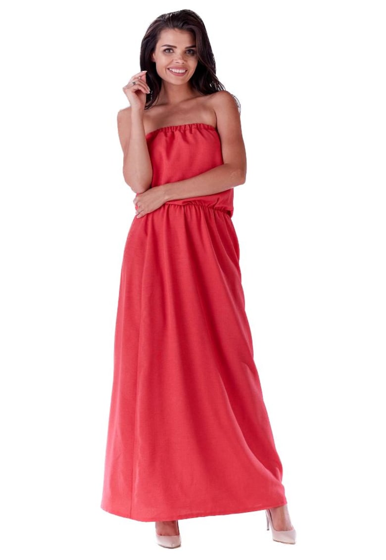 Rochie maxi dama - Elizabeth - roz -