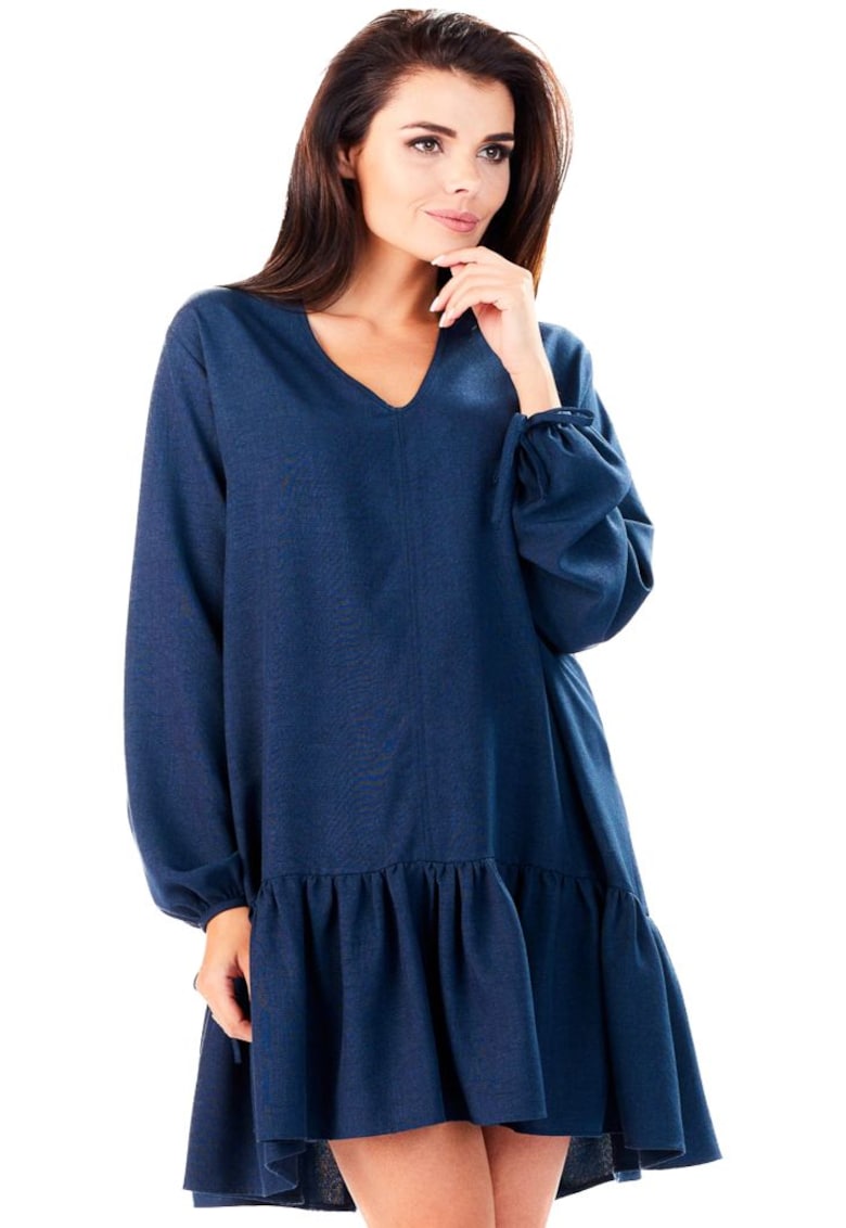 Infinite You Rochie mini dama Anase M146 albastru inchis - Albastru inchis