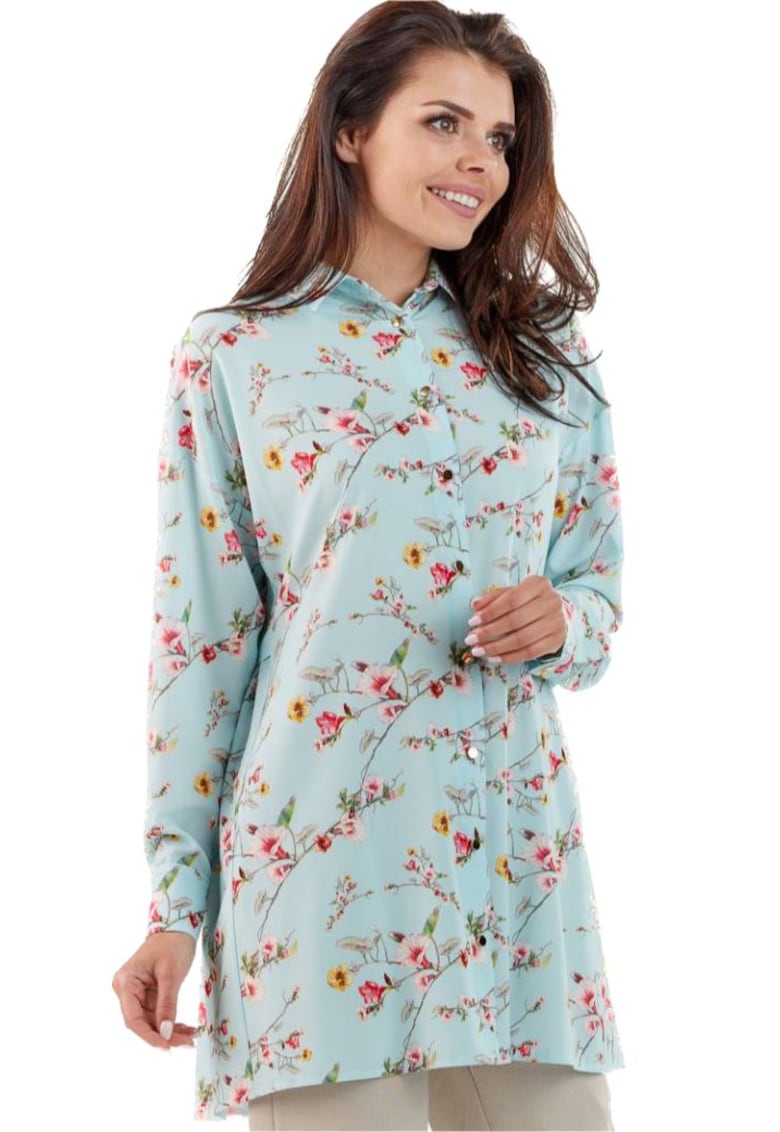 Camasa dama - Shaflour - cer albastru -