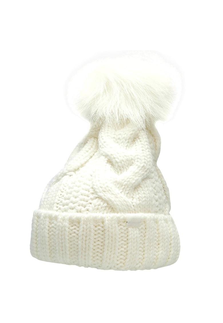 Caciula dama cu sigla - pompon - 50-54cm/54-58cm