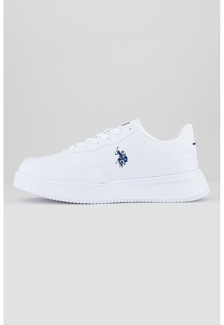 Pantofi sport de piele ecologica - Alb