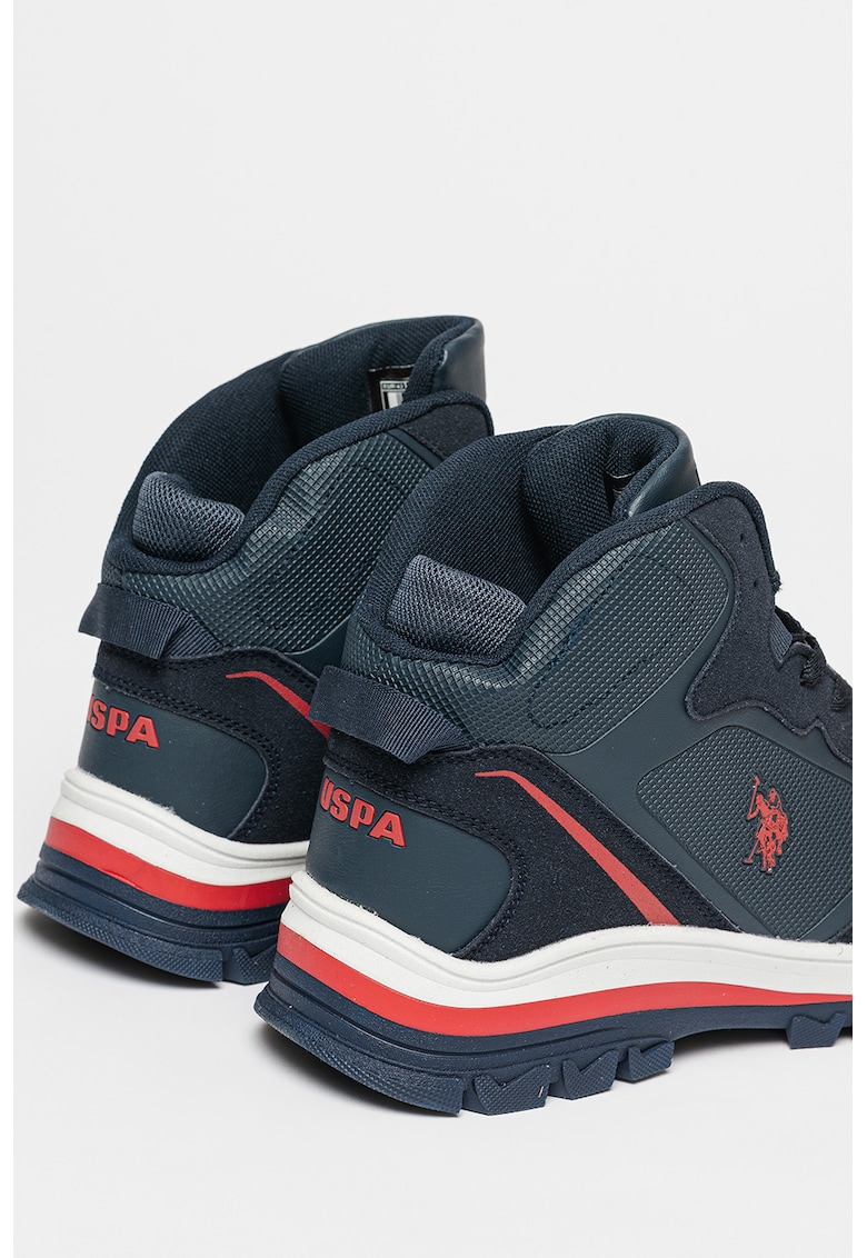 Pantofi sport mid-high cu insertii de material textil Sagan