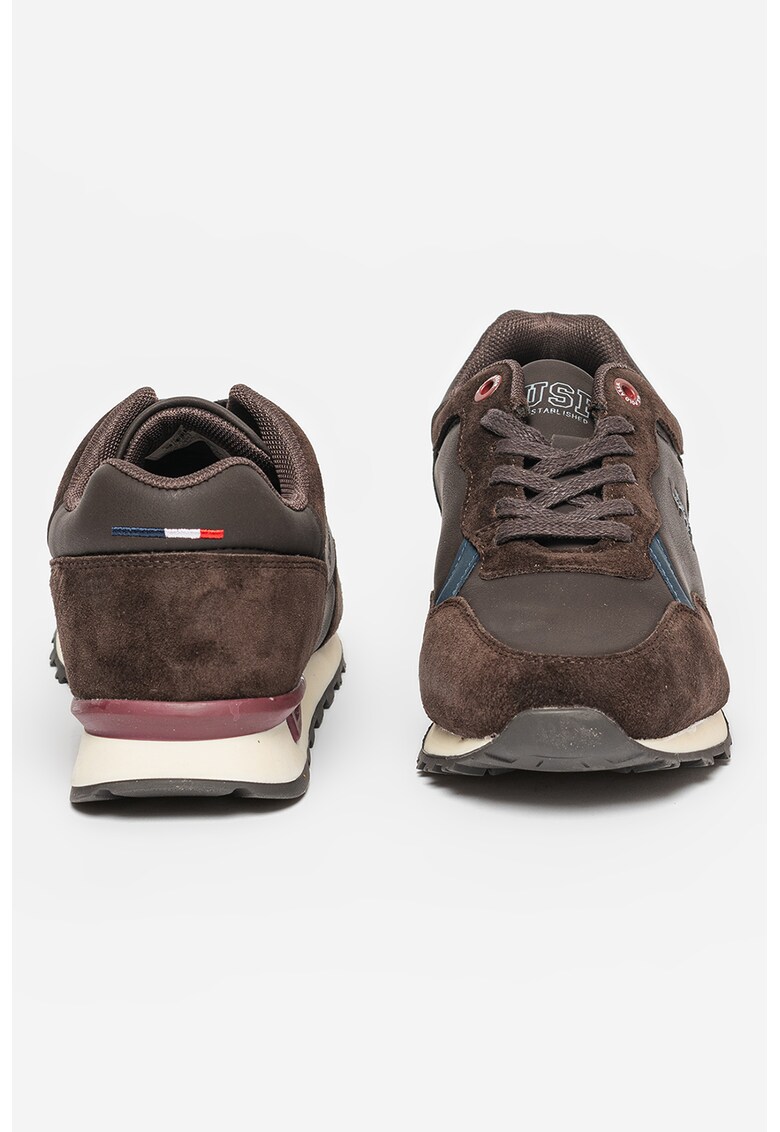 Pantofi sport cu garnituri de piele intoarsa Carlo
