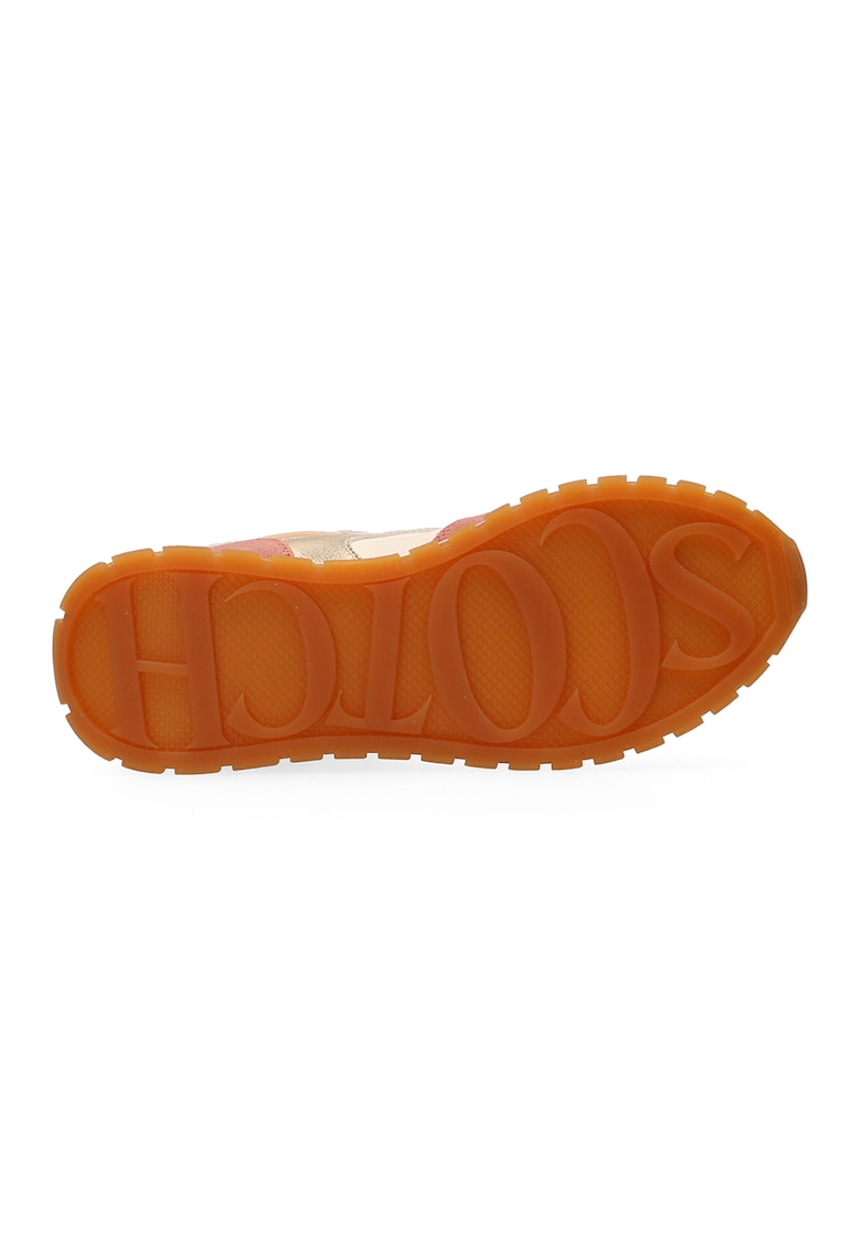 Pantofi sport cu garnituri de piele intoarsa