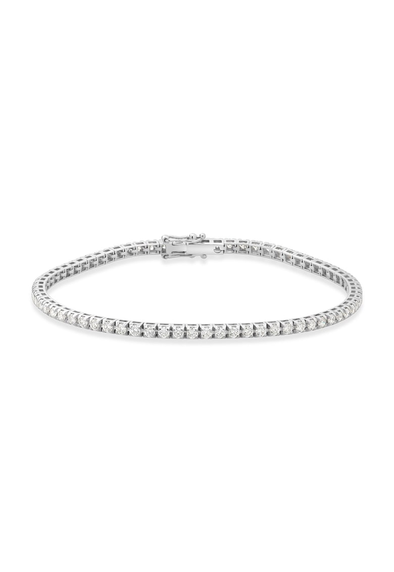 Bratara Tennis Aur Alb de 18K Diamante Naturale de Carate Sanddwqfra Ferretti - Galben/F