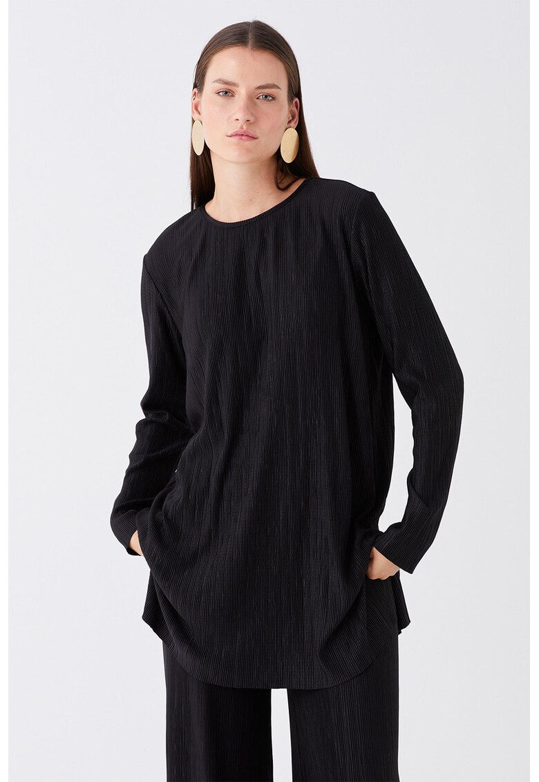 Bluza lunga texturata