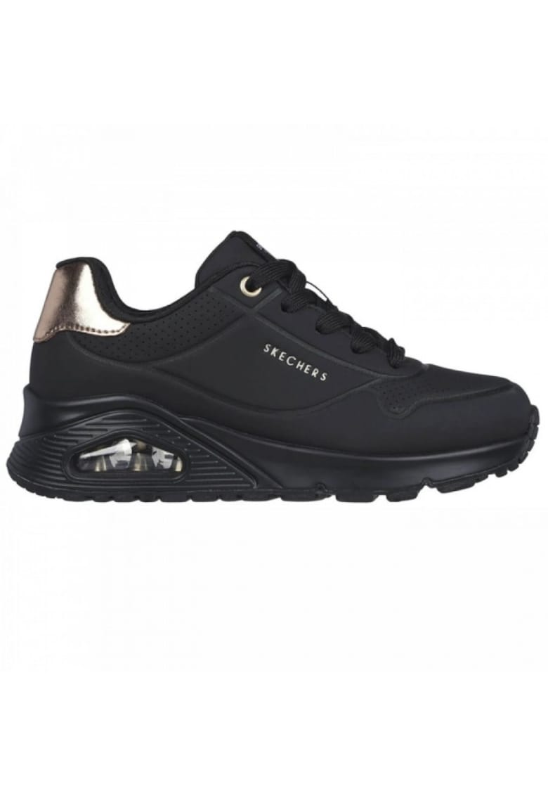 Skechers Uno Gen1 Shimmer Away fete - pantofi teniși cu șireturi pentru femei 310545L-BBK