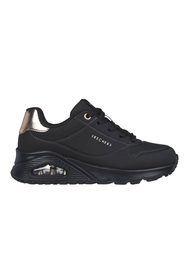 Skechers Uno Gen1 Shimmer Away fete - pantofi teniși cu șireturi pentru femei 310545L-BBK