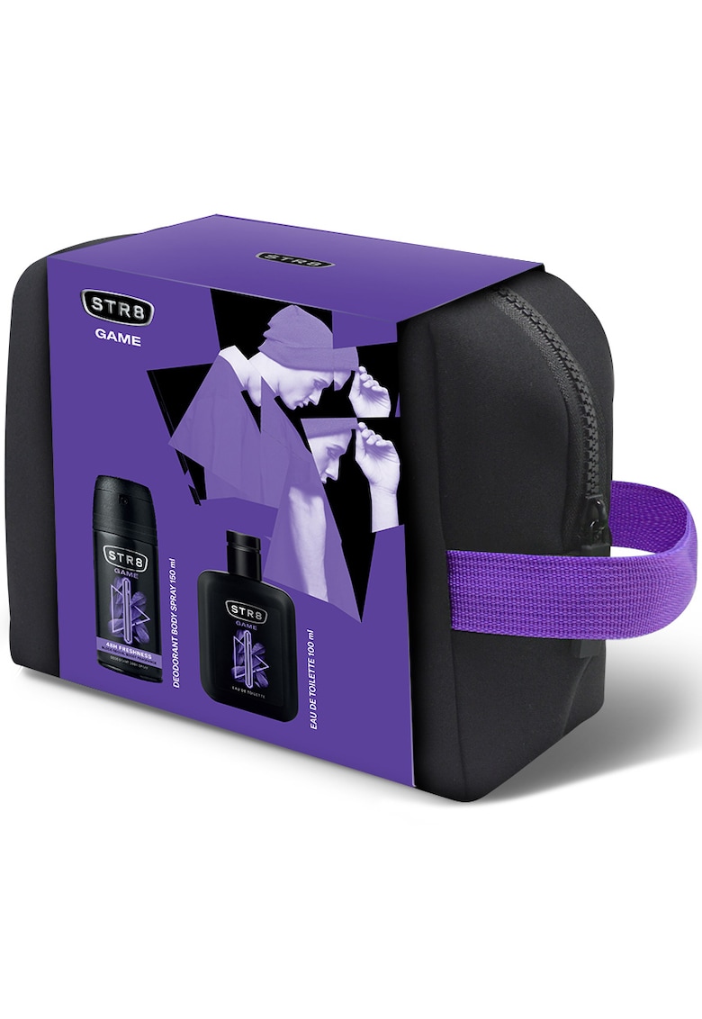 Set cadou  Game: Apa de toaleta 100ml + Deodorant spray pentru corp - 150 ml + Borseta cadou