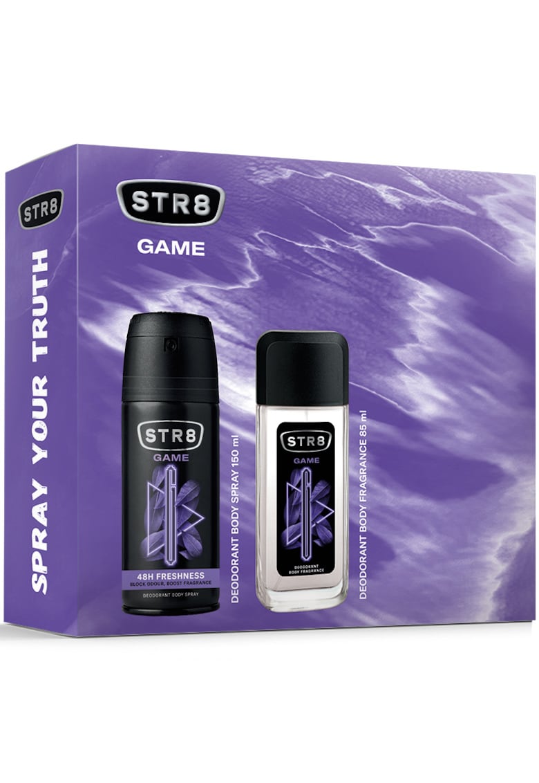 Set cadou  GAME: Parfum pentru corp - 85 ml + Deodorant spray pentru corp - 150 ml