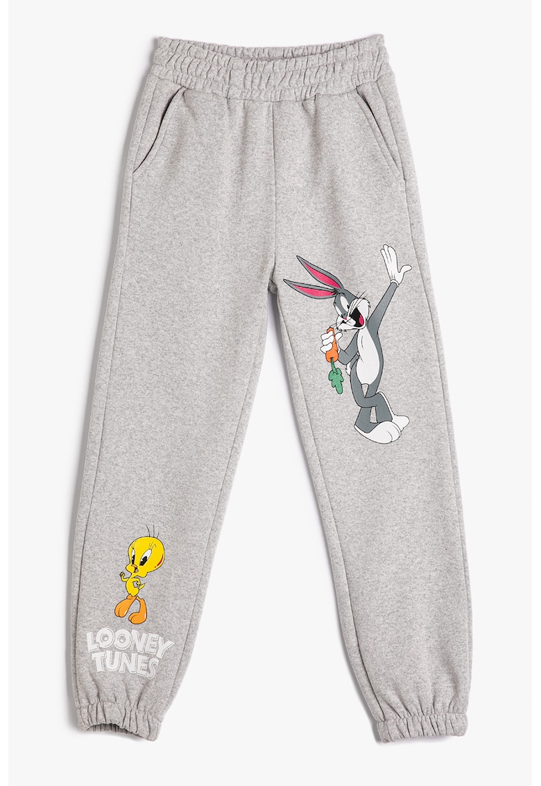 Pantaloni de trening cu imprimeu Looney Tunes