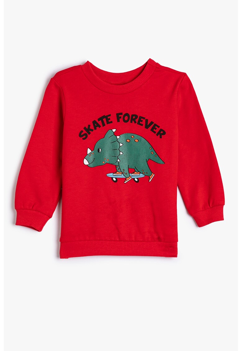 Bluza de trening din bumbac cu imprimeu cu dinozauri