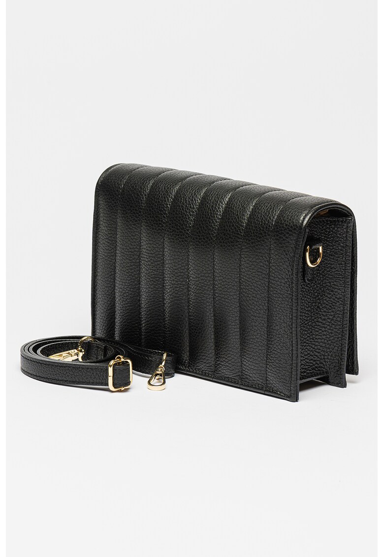 Geanta crossbody de piele cu model matlasat