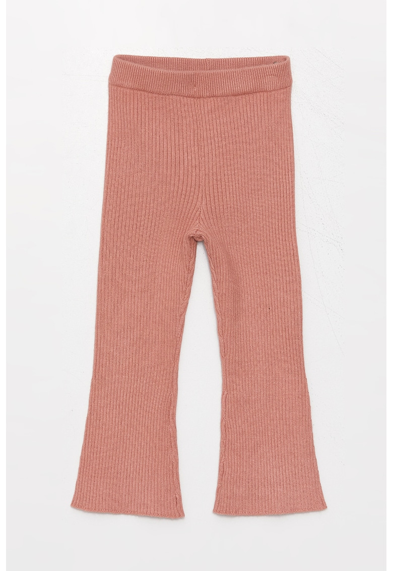 Pantaloni evazati cu aspect striat