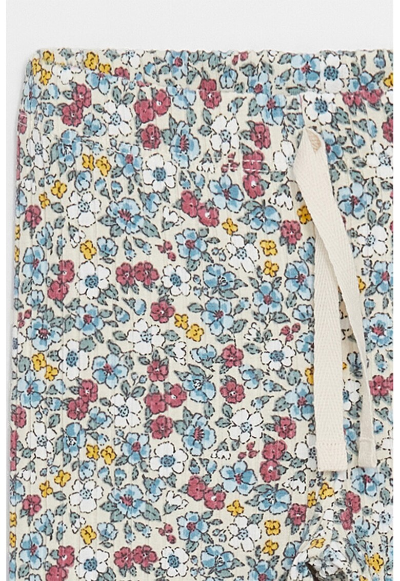 Colanti din amestec de bumbac cu model floral