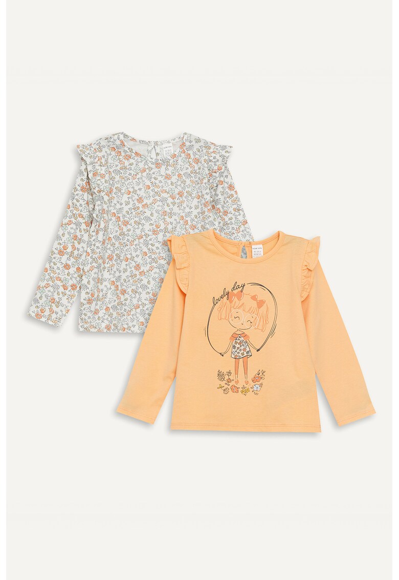 Set de bluze cu imprimeu - 2 piese
