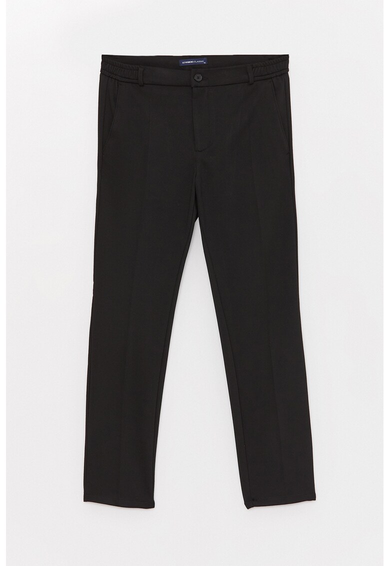 Pantaloni sim fit cu talie medie