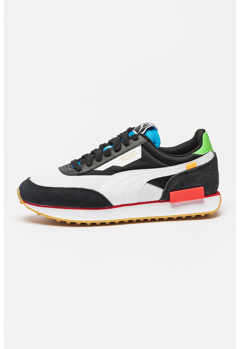 Paantofi sport low-top cu insertii din piele intoarsa Future Rider