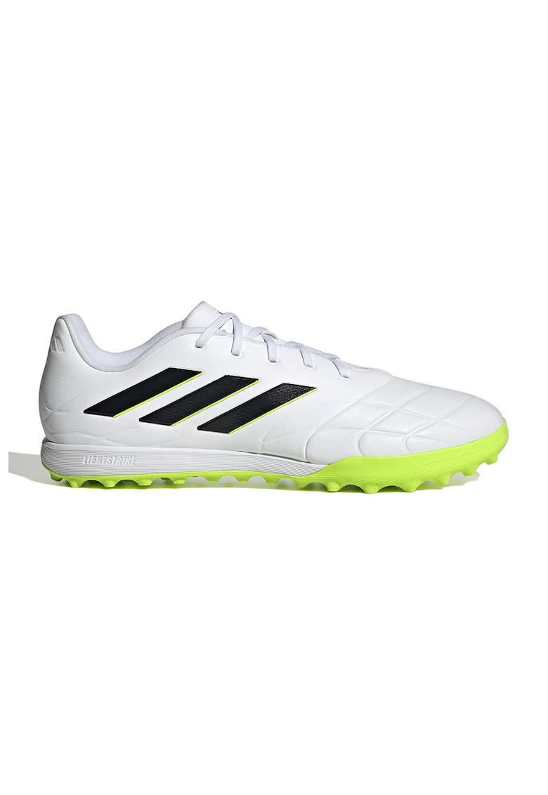 Pantofi cu insertie de piele - pentru fotbal Copa Pure - Negru/Alb optic