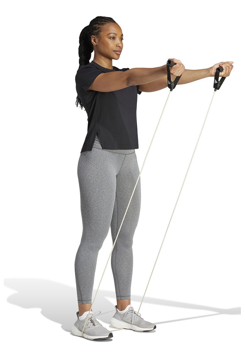 Tricou cu logo - pentru fitness - Negru