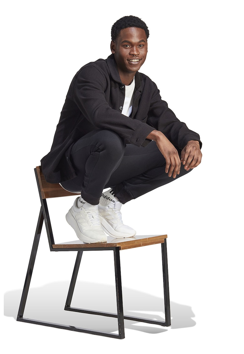 Pantaloni sport cu talie ajustabila - Negru