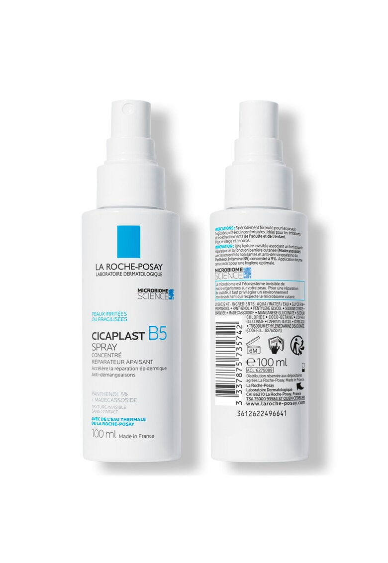 Spray concentrat reparator si calmant cicaplast b5 ce accelereaza repararea epidermica - 100 ml