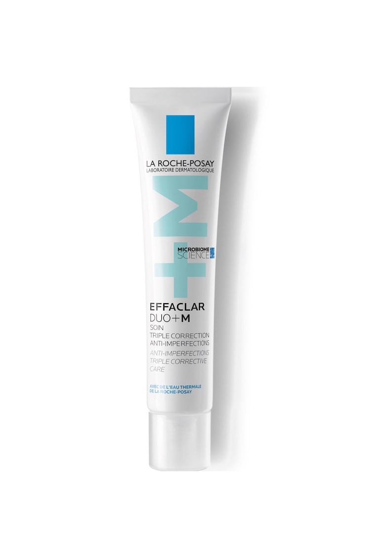 Crema de fata cu tripla actiune de ingrijire anti-imperfectiuni si anti-recurenta pentru ten gras cu tendinta acneica Effaclar Duo+M - 40 ml