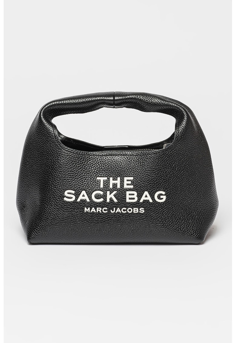 Geanta din piele de mana cu logo stantat The Mini Sack