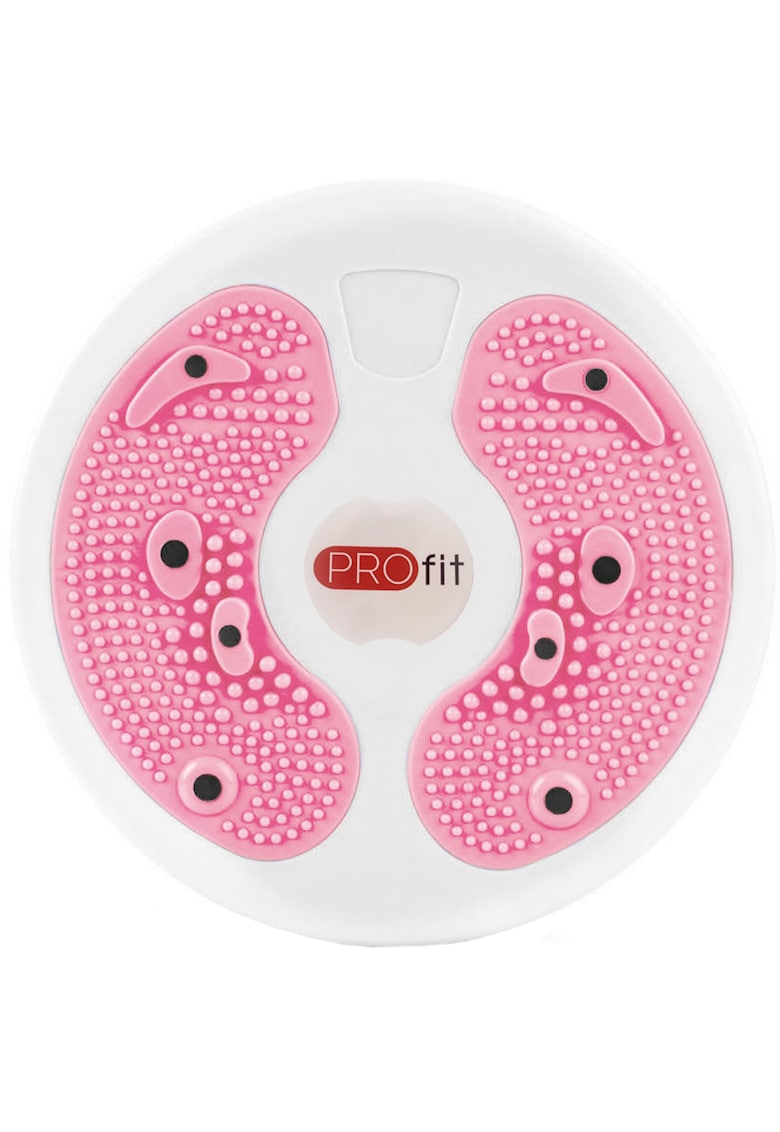 Disc rotativ cu magneti - Plastic - Alb/Roz