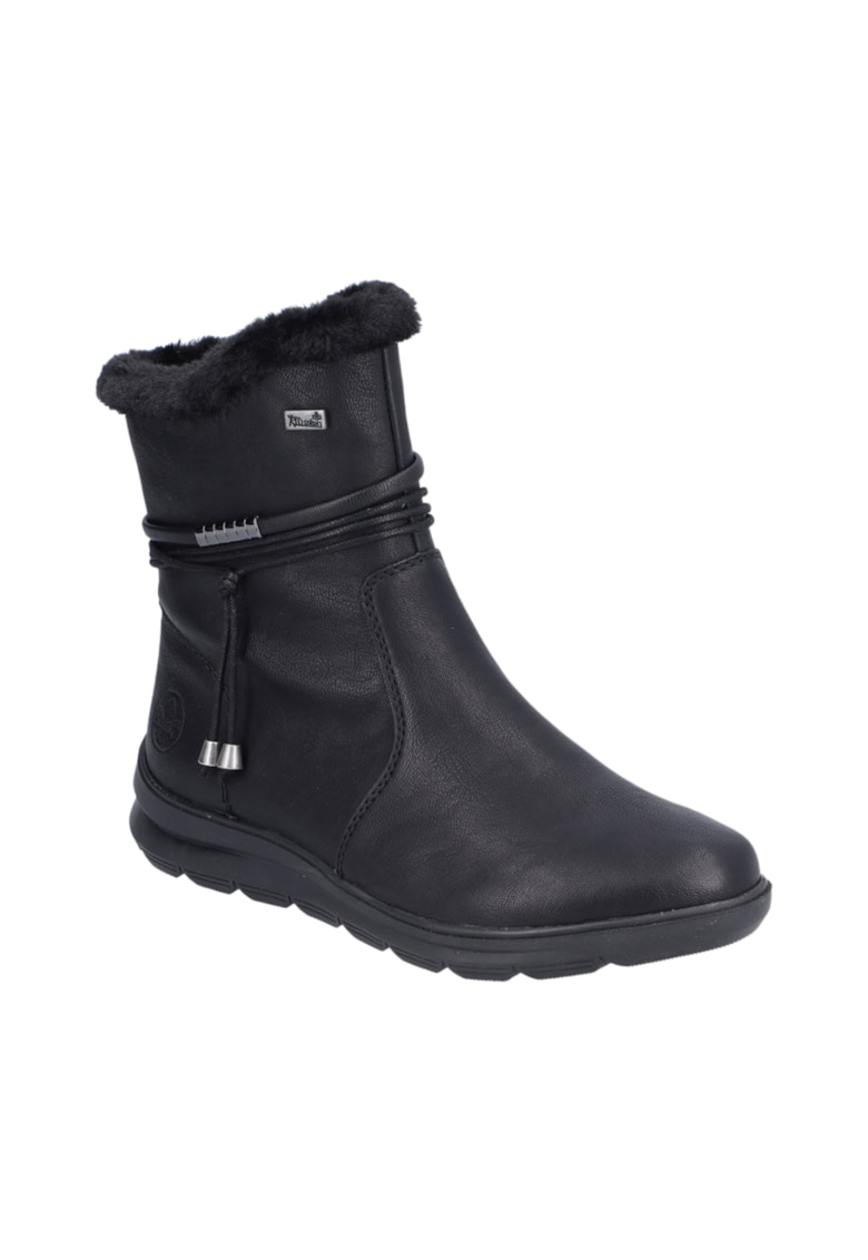 Ghete casual - dama -  Z0070-00 negru - piele ecologica