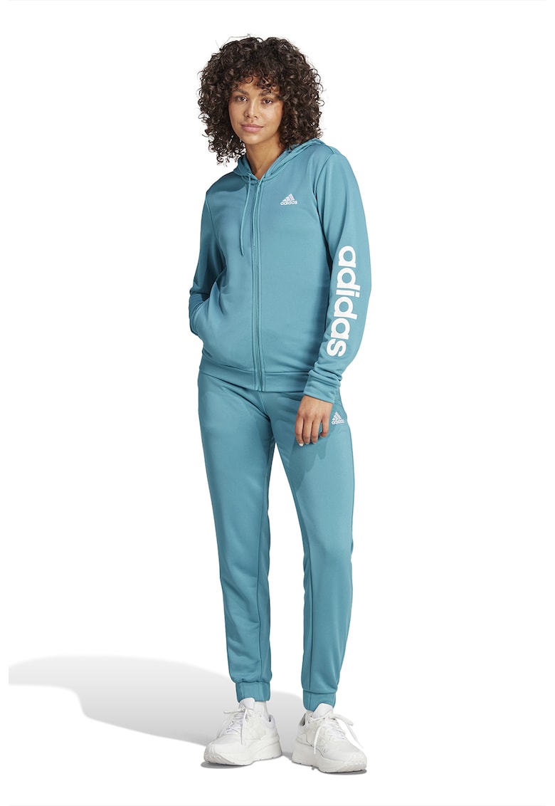 Trening cu fermoar - gluga si imprimeu logo