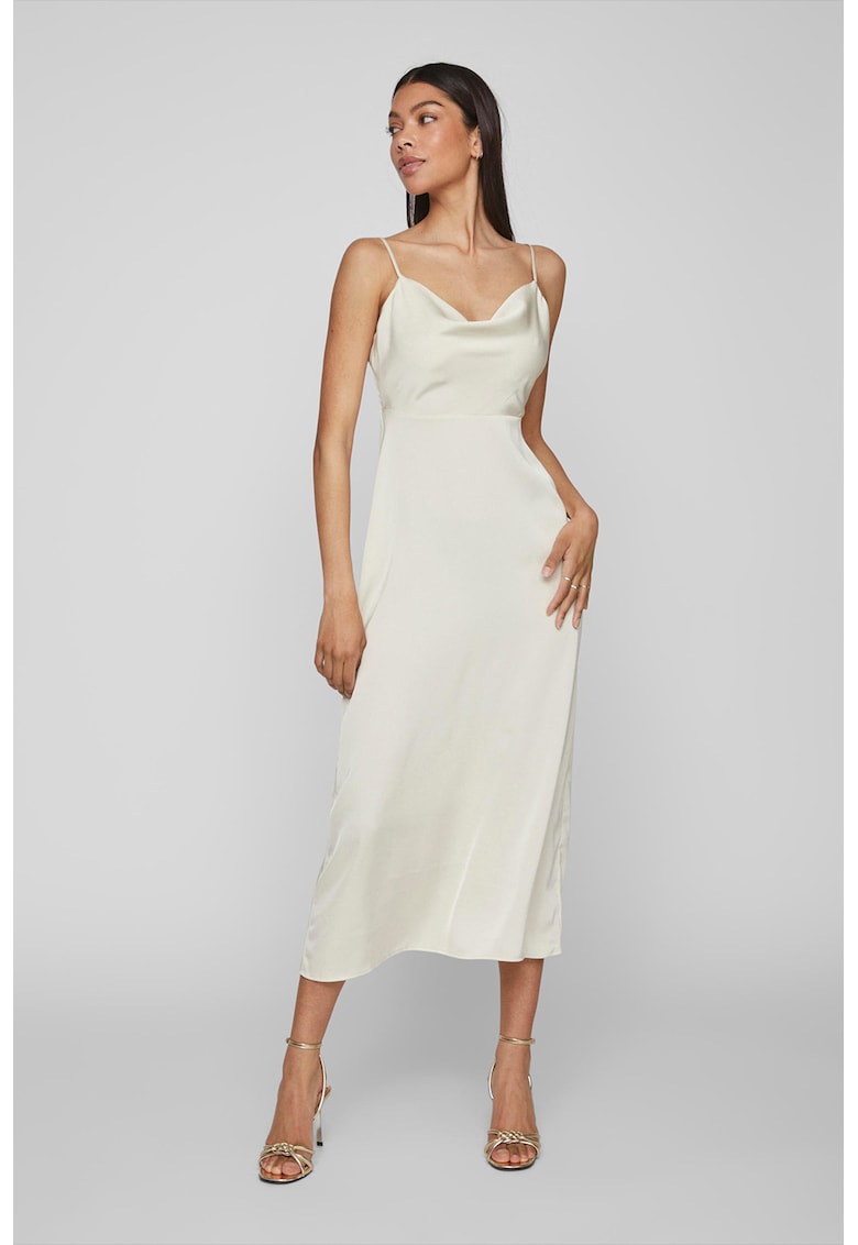 Rochie maxi cu aspect de satin