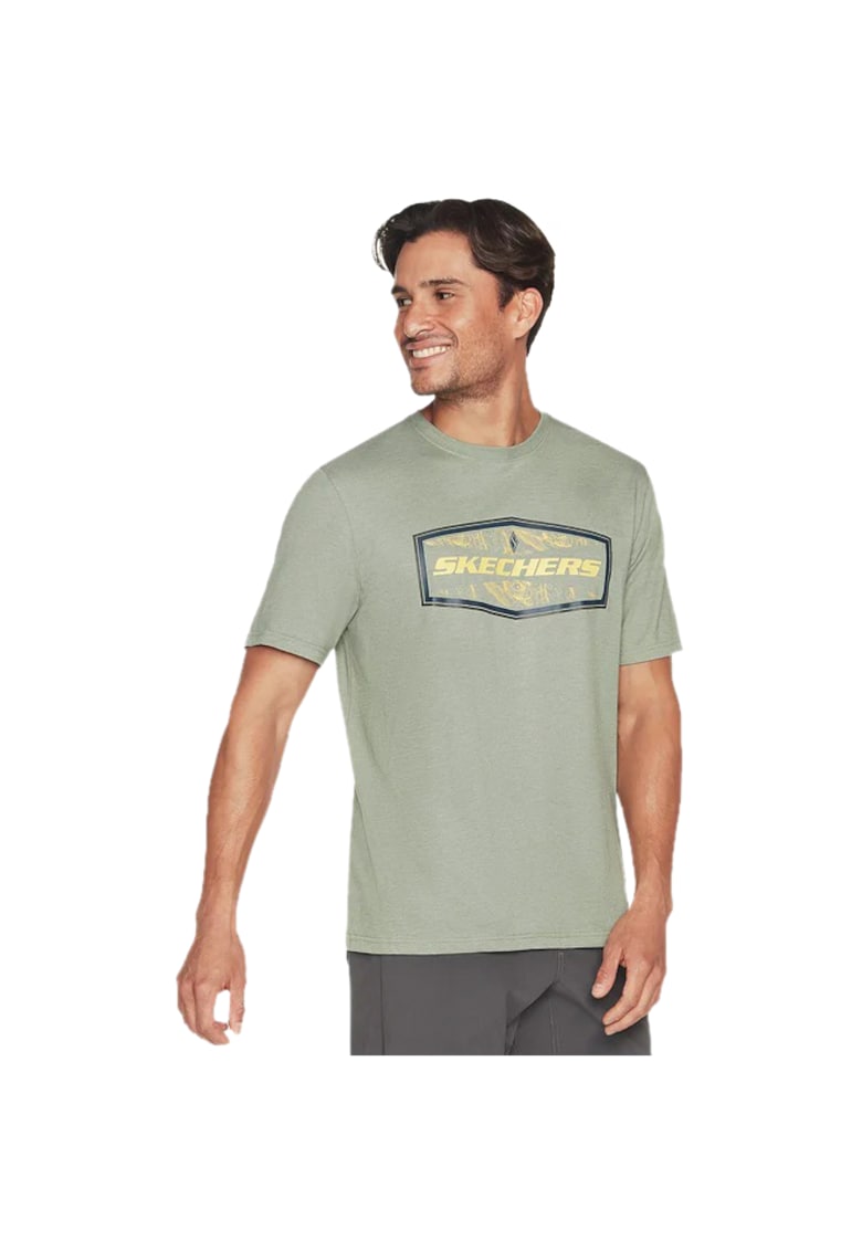 Tricou barbati - 302929023 - Bumbac - Verde