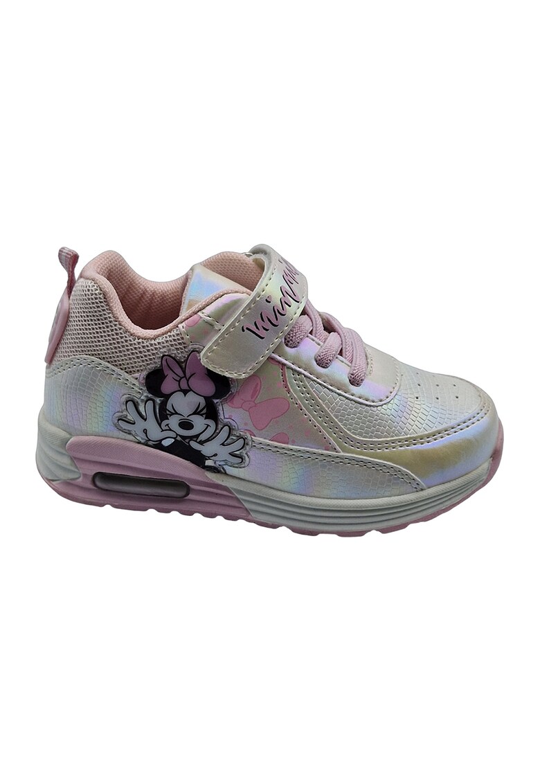 Pantofi sport de piele ecologica cu tematica Minnie Mouse