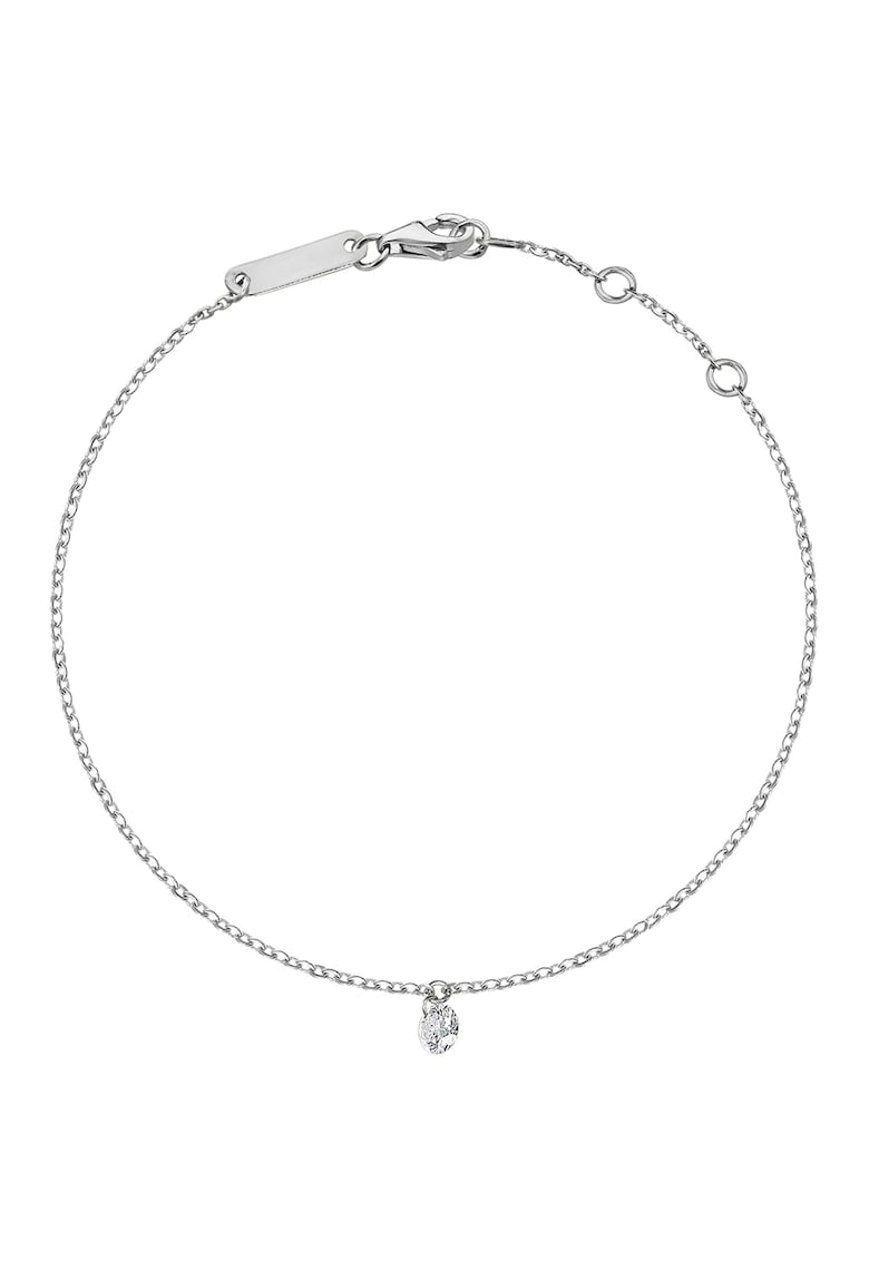 Bratara din aur de 14K cu talisman cu diamant