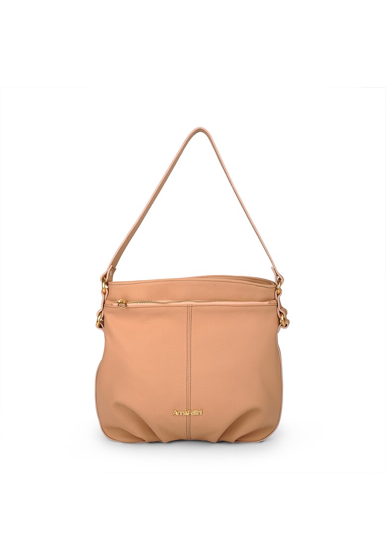 Geanta dama piele - Eduard 5 - 28x4x26 - Natur