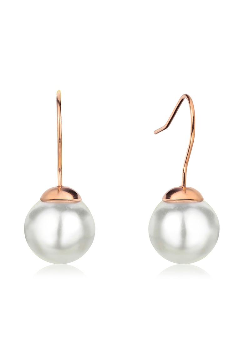 Cercei drop decorati cu perle shell