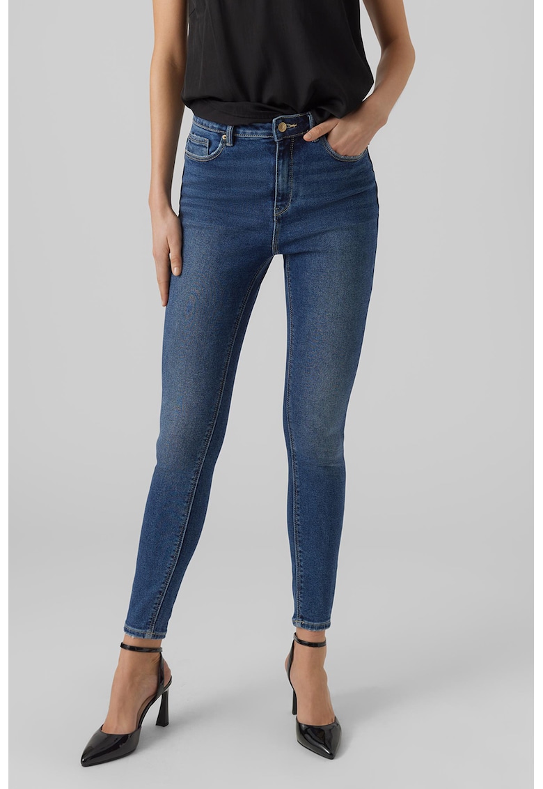 Blugi skinny cu 5 buzunare