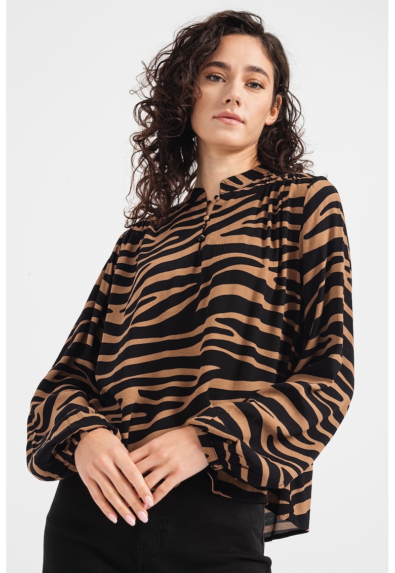 Bluza lejera cu animal print Giulia